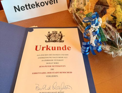 Ehrung und Abschied im Stadtrat Remscheid