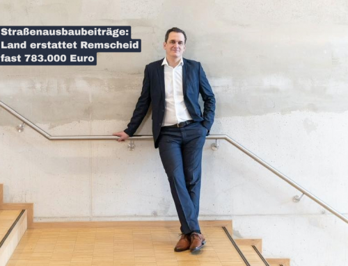 Straßenausbaubeiträge: Land erstattet Remscheid fast 783.000 Euro