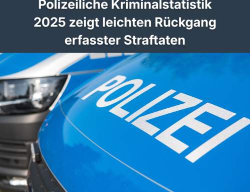 Polizeiliche Kriminalstatistik 2025 zeigt leichten Rückgang erfasster Straftaten