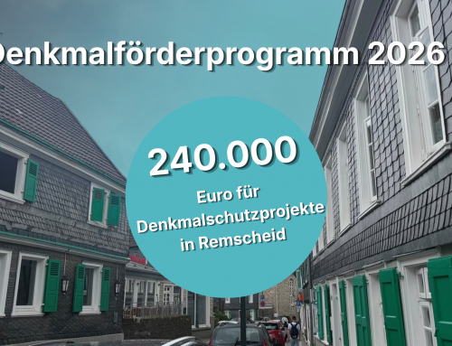 Denkmalschutzprojekte in Remscheid erhalten fast 240.000 Euro
