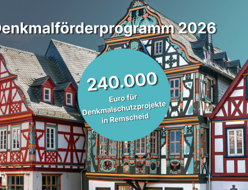Denkmalschutzprojekte in Remscheid erhalten fast 240.000 Euro